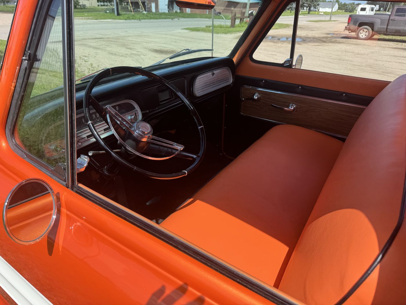 Orange interior and dash